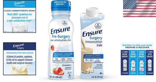 Comprehensive Perioperative Nutrition: 3 Ensure Carbohydrate Drinks & 20 Shakes