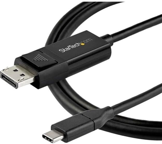 8K Bi-Directional USB-C to DisplayPort Cable - 3.3ft Reversible Performance