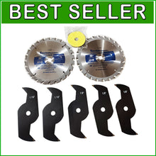 Load image into Gallery viewer, Heavy-Duty Dado Blade Set (8", 24 Tooth) for Smooth Wood Cuts - Safety Feature