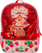 Load image into Gallery viewer, Colorful Strawberry Shortcake Backpack with Mesh Pockets &amp; Sequins, 5-Piece Set