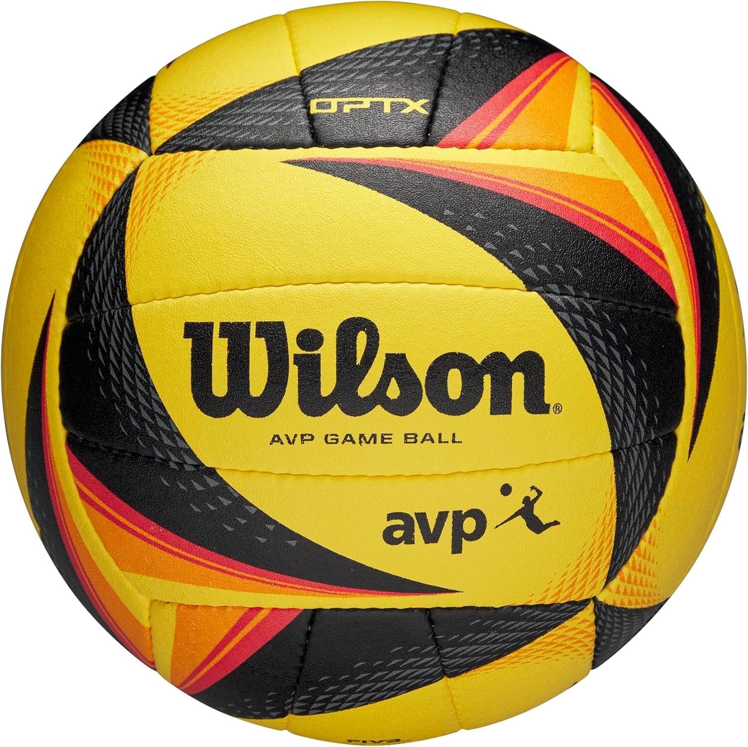 Lightweight AVP Game Volleyball - Official Yellow/Black for Competitive Play