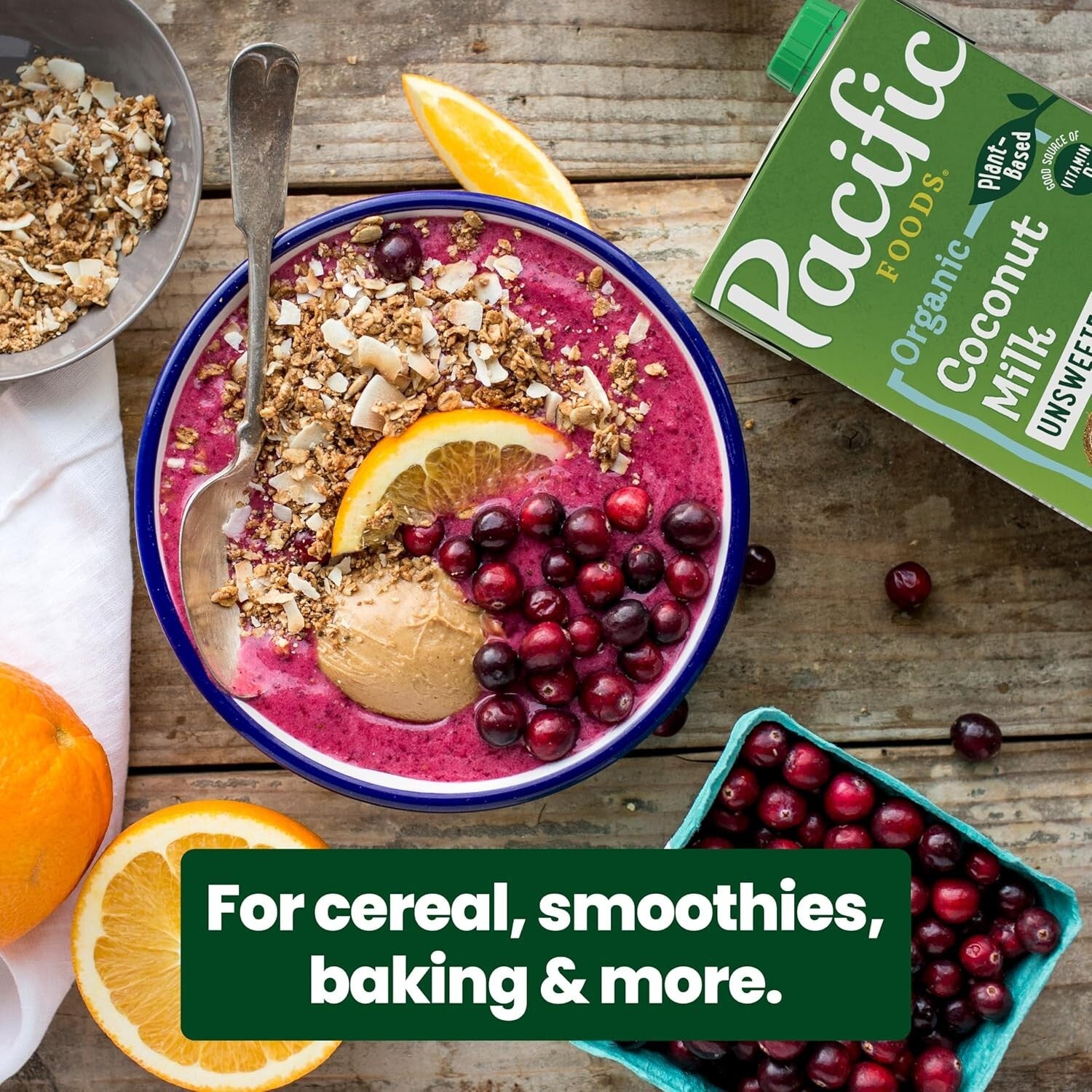 Delicious Plant-Based Coconut Milk - 32 oz Cartons, 12 Pack for Versatile Use