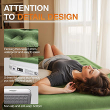 Load image into Gallery viewer, Portable Blow Up Mattress with Slip-Resistant Base - Ideal for Camping &amp; Guests