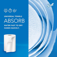 Load image into Gallery viewer, 12 Rolls of Absorbent Hard Roll Paper Towels - Fast Drying, 9,600 Total Sheets