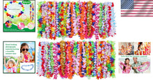 Load image into Gallery viewer, Vibrant 200 PCS Flower Lei Necklaces for Hawaiian Luau Parties &amp; Beach Events