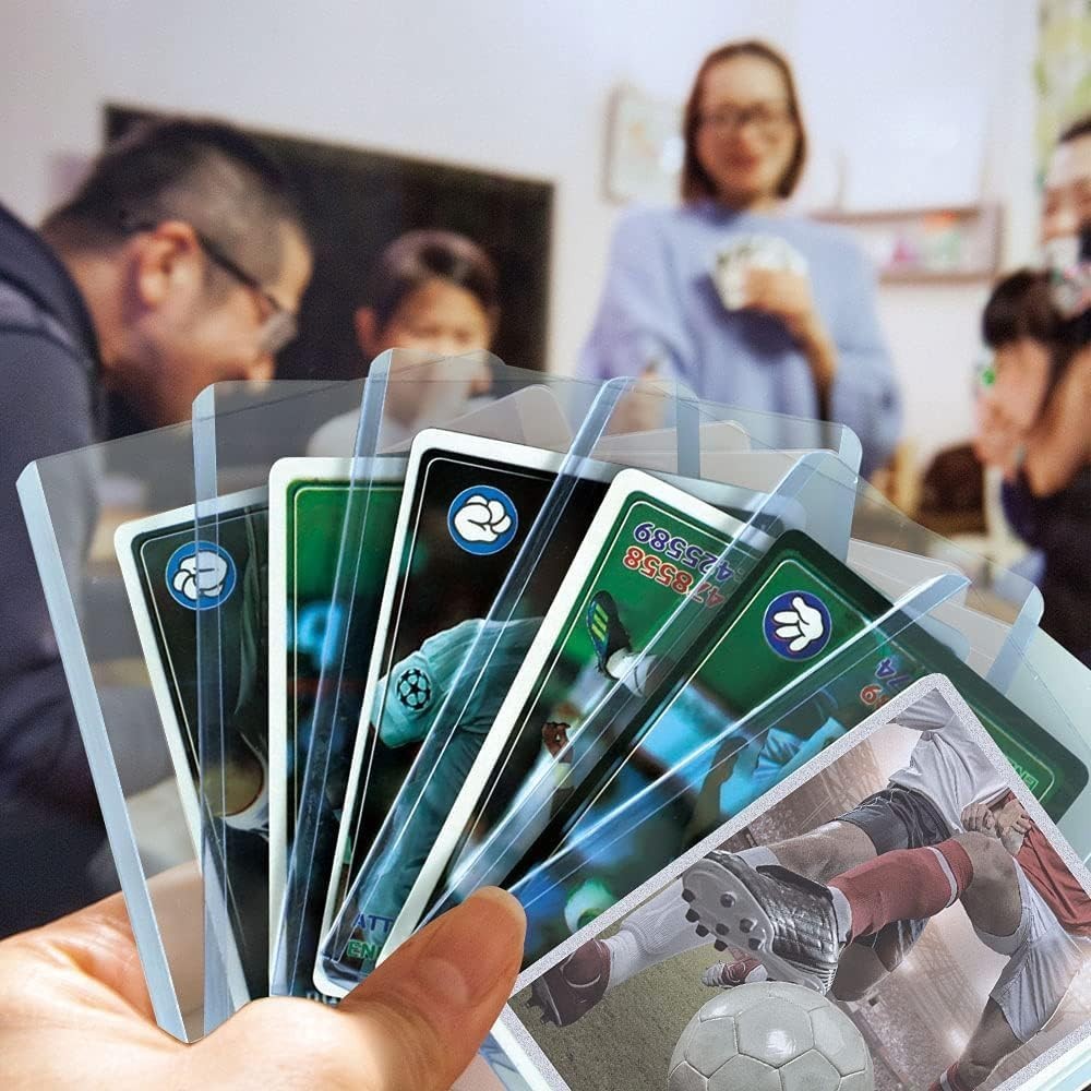 Durable Hard Plastic Toploaders - 1000 Clear Sleeves for Standard Trading Cards