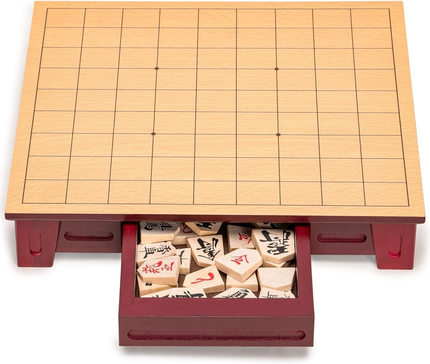 Deluxe Japanese Chess Game Set with Elegant Design and Koma Playing Pieces