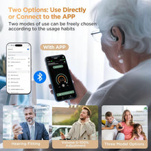 Load image into Gallery viewer, Fashionable In-Ear Hearing Aids with 5 Volume Levels &amp; Bluetooth Connectivity