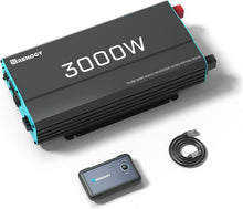 Load image into Gallery viewer, Portable 12V DC to 120V AC Power Inverter with Built-in USB and Multiple Outlets