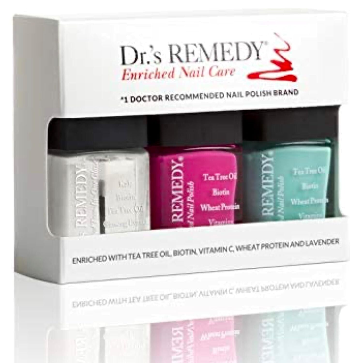 Dr's Remedy Non-Toxic 3-Pack Nail Polish Kit: Sunshine Trio for Healthy Nails