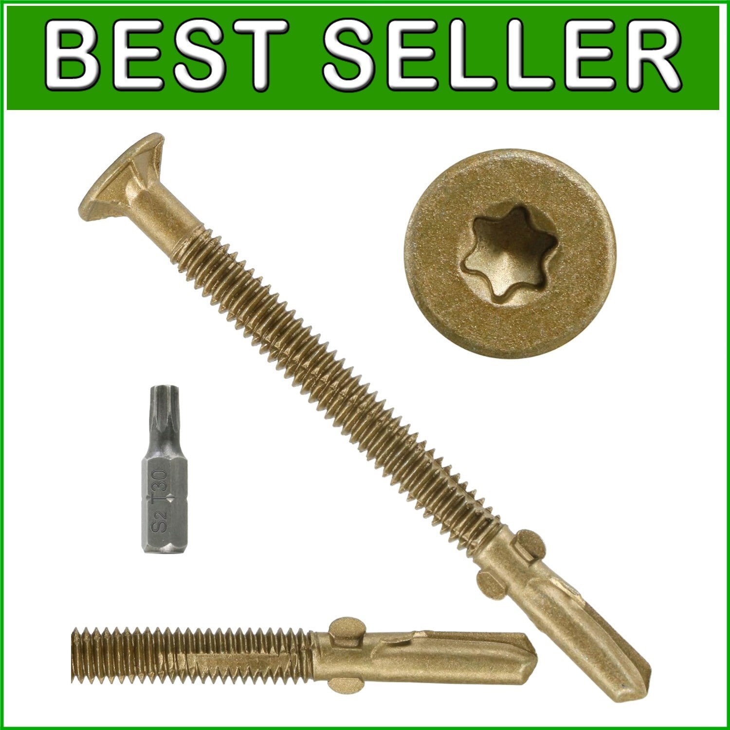 550-Piece Self-Drilling Reamer Tek Torx Screws for Wood to Metal Fastening
