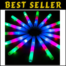 Load image into Gallery viewer, Vibrant 174 PC Foam Glow Sticks - Perfect for Weddings, Concerts, and Raves
