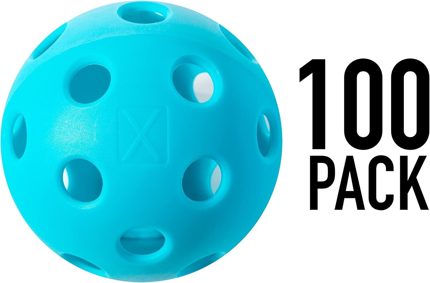 X-26 USAPA Approved Indoor Pickleballs - Durable EVA - 100 Pack for Tournaments