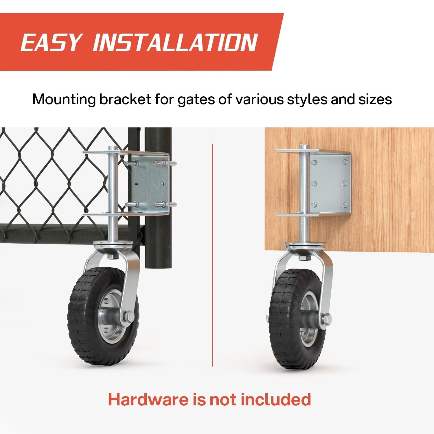 360-Degree Swivel Heavy Duty Gate Wheel for Smooth Operation on Cumbersome Gates