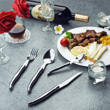 Load image into Gallery viewer, Stainless Steel 24-Piece Flatware Set - Traditional Cutlery with Stylish Drawer