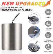 Load image into Gallery viewer, Premium 8 Pack Double Wall Coffee Cups - Reusable Tumblers for Hot &amp; Cold Drinks