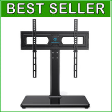 Load image into Gallery viewer, Quick Install Tabletop TV Stand for LCD/LED TVs up to 65 Inches - 88 lbs Support