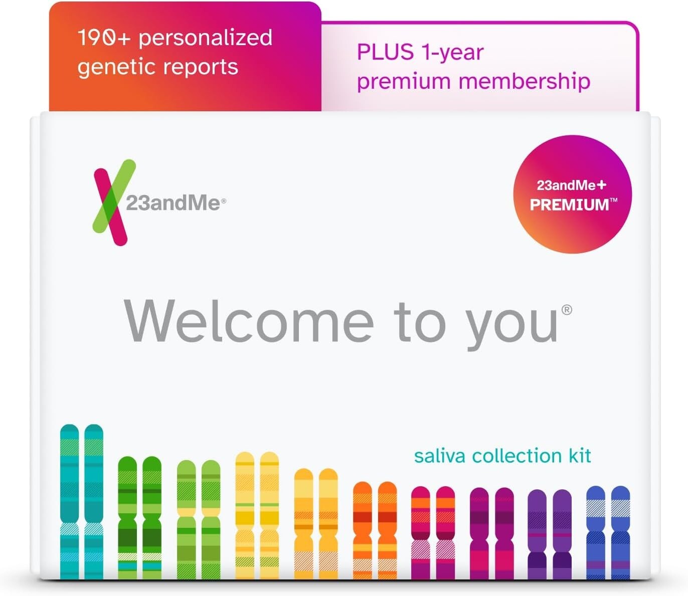 Premium DNA Kit Bundle: Personal Insights + 1 Year Health & Ancestry Service