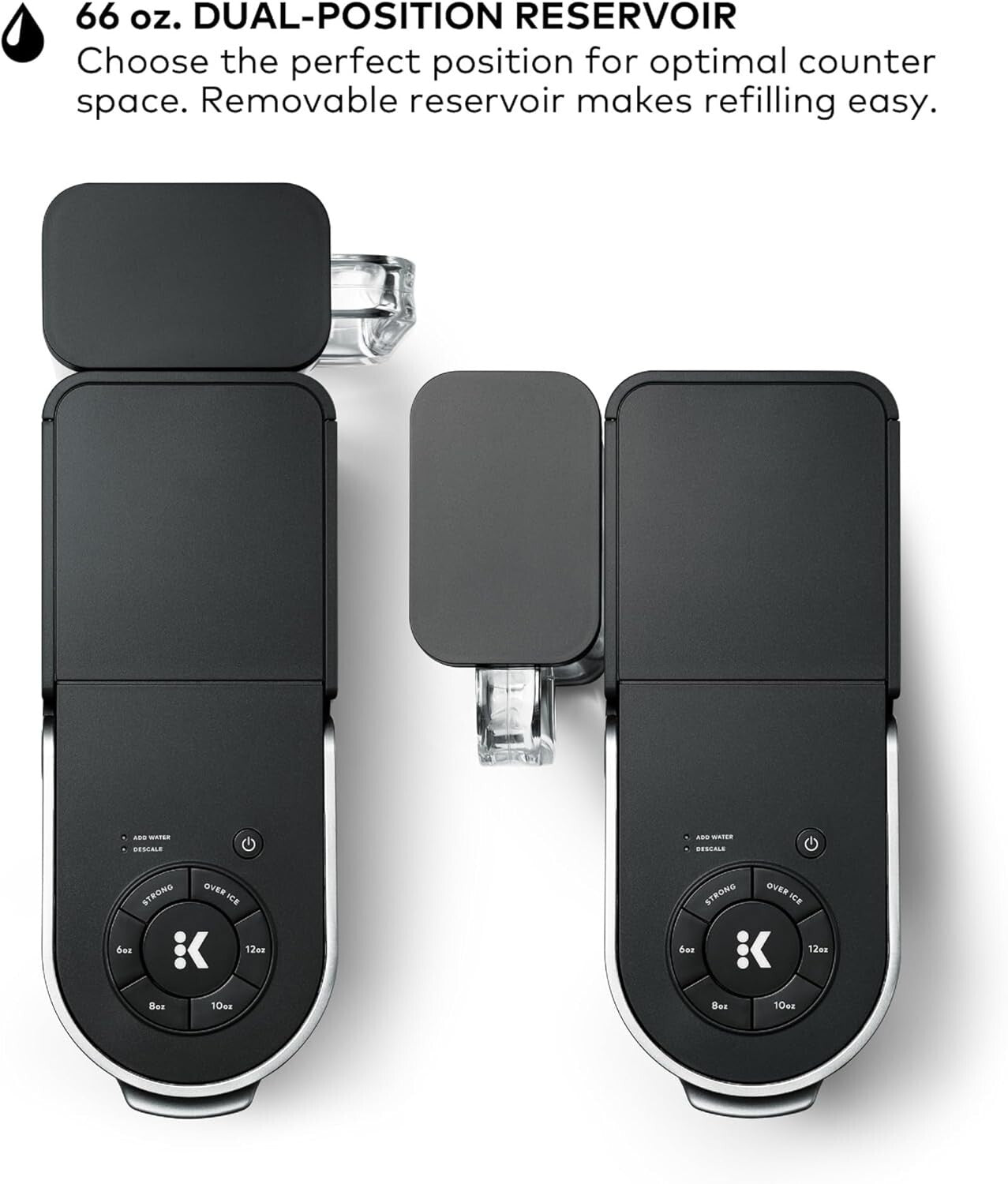 Innovative Single Serve Coffee Maker with Maintenance Alerts & Simple Controls