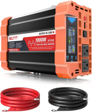 Load image into Gallery viewer, Portable Pure Sine Wave Power Inverter 12V DC to 110V AC for Outdoor Adventures