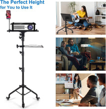 Load image into Gallery viewer, Versatile Tripod Stand for Laptop &amp; Projector - 3 Levels, Height Up to 51.8 Inch