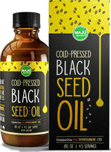 Load image into Gallery viewer, MAJU Cold-Pressed Black Seed Oil - 8 oz Glass Bottle for Immune &amp; Hair Support