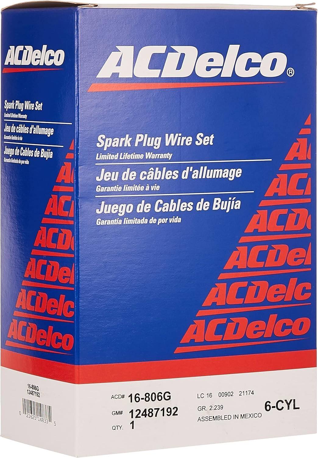 20 Amp Acdelco Spark Plug Wire Set - Professional Grade with Superior Durability