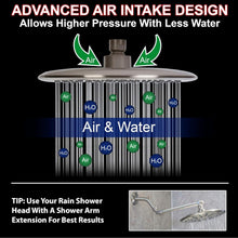 Load image into Gallery viewer, High Flow 2.5 GPM 9-Inch Shower Head with Easy Installation and Durable Design
