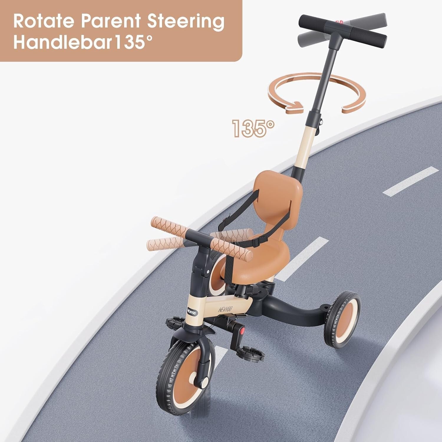 Multifunctional Toddler Tricycle & Balance Bike - Ideal Birthday Gift for Kids