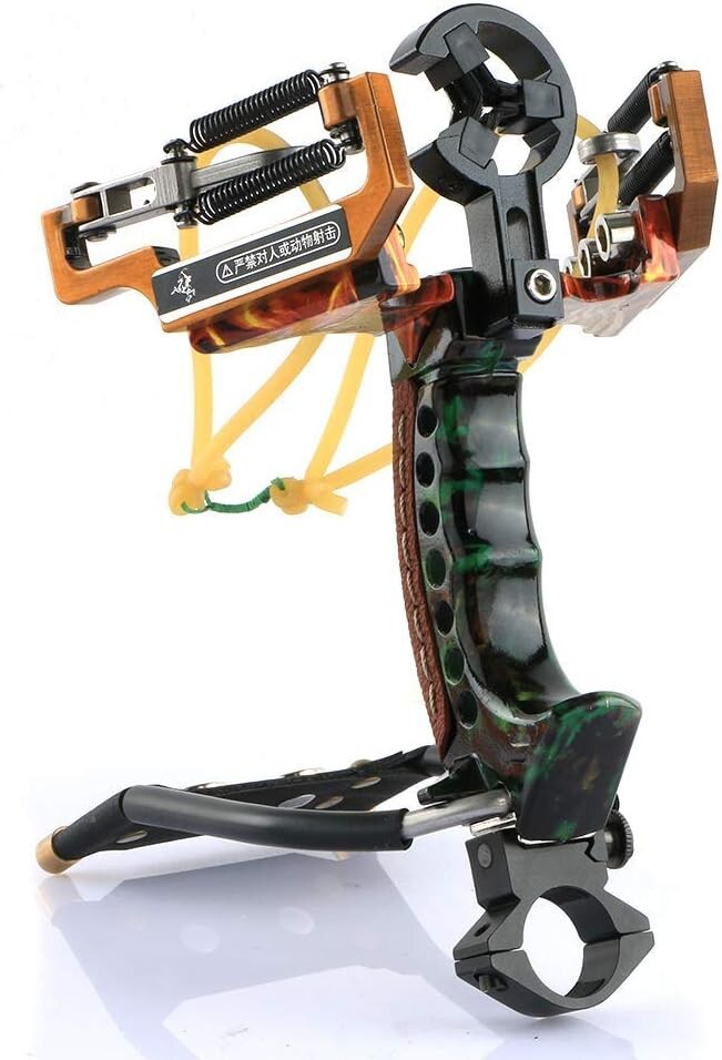 Premium Slingshot with LED Bracket - Ideal for Outdoor Hunting and Competition