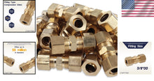 Load image into Gallery viewer, Versatile Brass Compression Unions, 3/8-Inch OD - Pack of 200 for Home Use