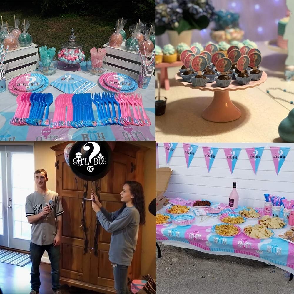 All-in-One Gender Reveal Supplies Set - 563 Pieces for Unforgettable Memories