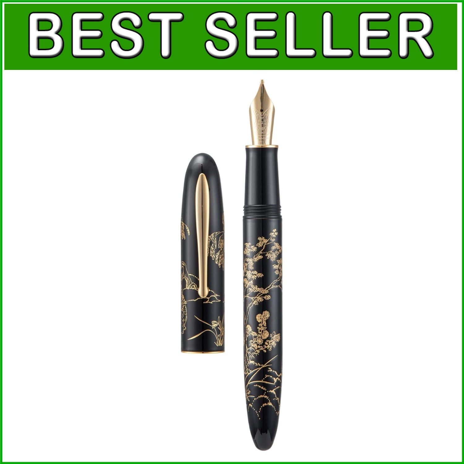 Artisan N23 Black Fountain Pen with Elegant Rabbit Totem - Quality Writing Tool