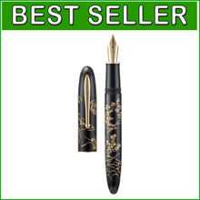 Load image into Gallery viewer, Artisan N23 Black Fountain Pen with Elegant Rabbit Totem - Quality Writing Tool