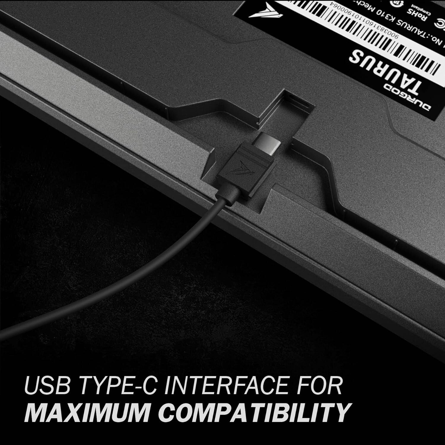 Corona White Backlit Mechanical Keyboard with Cherry MX Brown Switch - 104 Keys