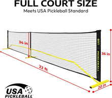 Load image into Gallery viewer, Sturdy Metal Frame Pickleball Net - Weather-Resistant with Portable Carry Bag