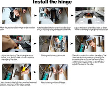 Load image into Gallery viewer, Aluminum Alloy Door Hinge Jig for Effortless Woodworking Lock Installation