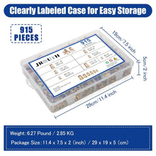Load image into Gallery viewer, Premium 915pcs SAE Rivet Nuts Assortment - Zinc Plated, Perfect for DIY Projects