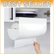 Load image into Gallery viewer, Sleek Under Cabinet Paper Towel Holder - One-Handed &amp; Space-Saving Design