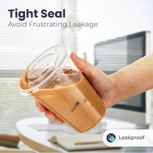 Load image into Gallery viewer, Ultimate 100-Pack Clear Iced Coffee Cups with Tight Seal Lids - Great for Events