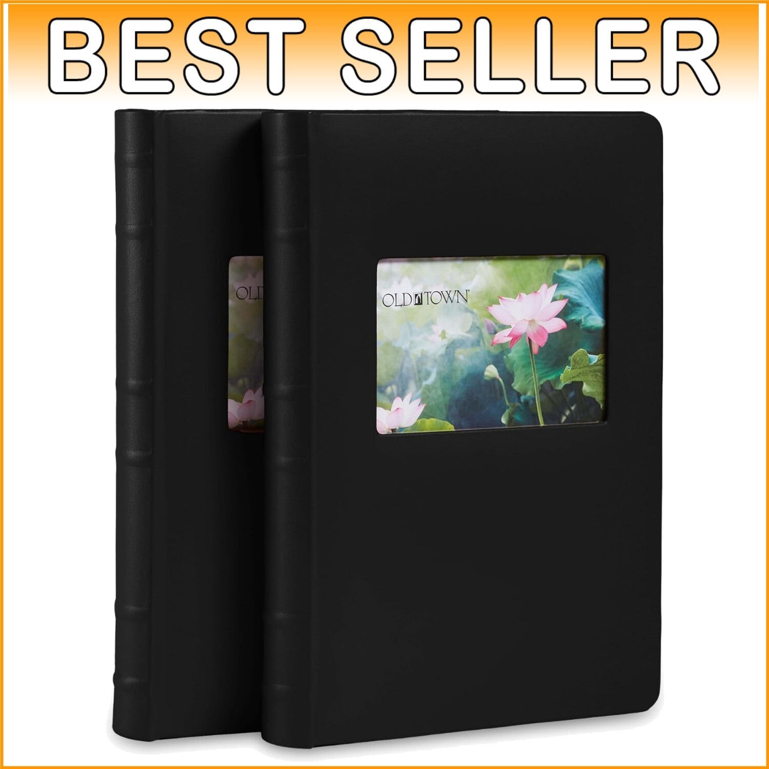 Classic Bonded Leather Photo Albums - 2-Pack, 9.5x13 Inches for 300 Photos