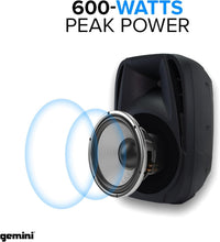 Load image into Gallery viewer, Compact Gemini Portable PA Speaker System with Bluetooth &amp; Stands Included