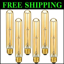 Load image into Gallery viewer, E26 Dimmable LED Bulb 6W, 450lm Warm White 2200K Vintage Edison Style, 6-Pack