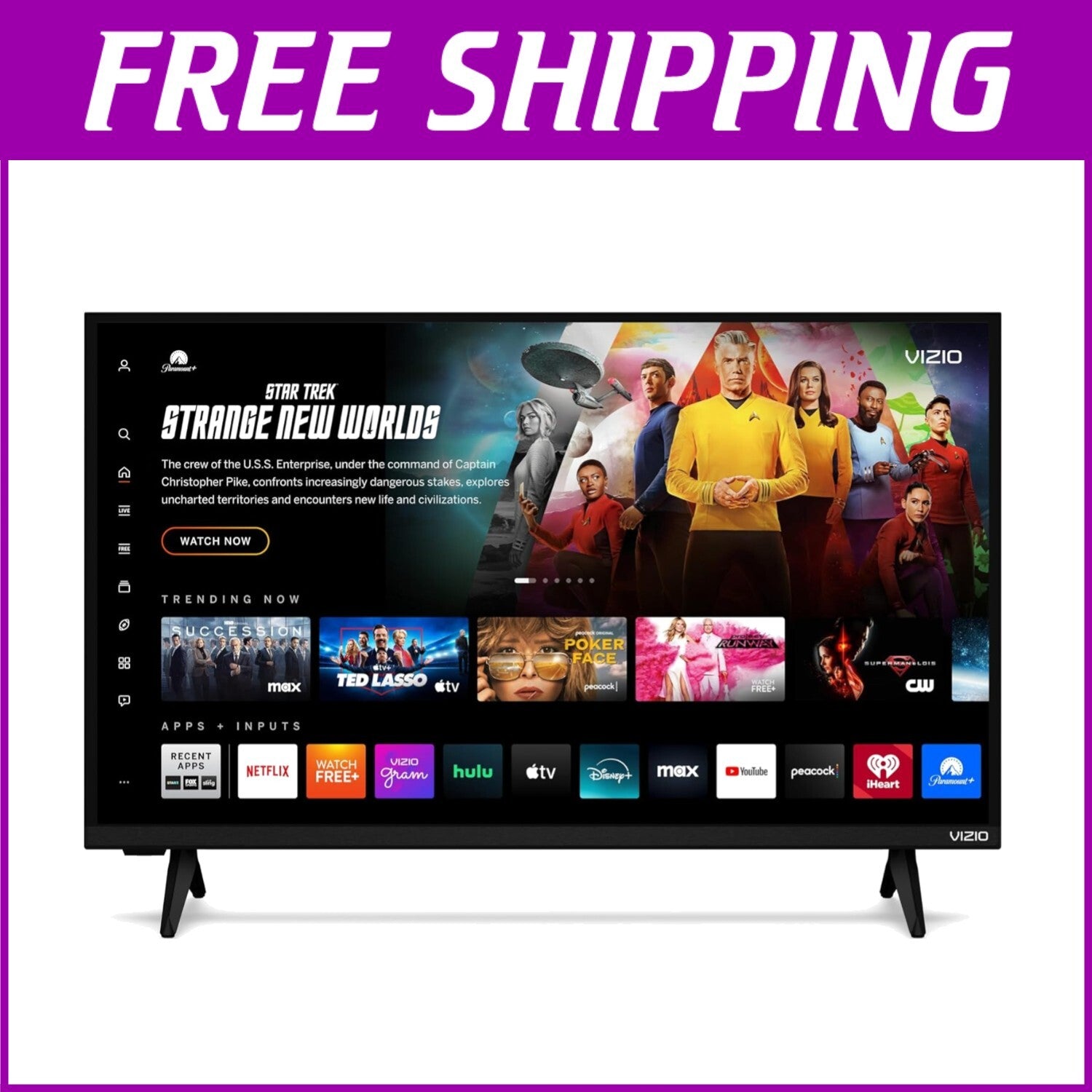 1080p Smart TV with DTS Virtual: X and Built-in Apps - Modern Home Entertainment