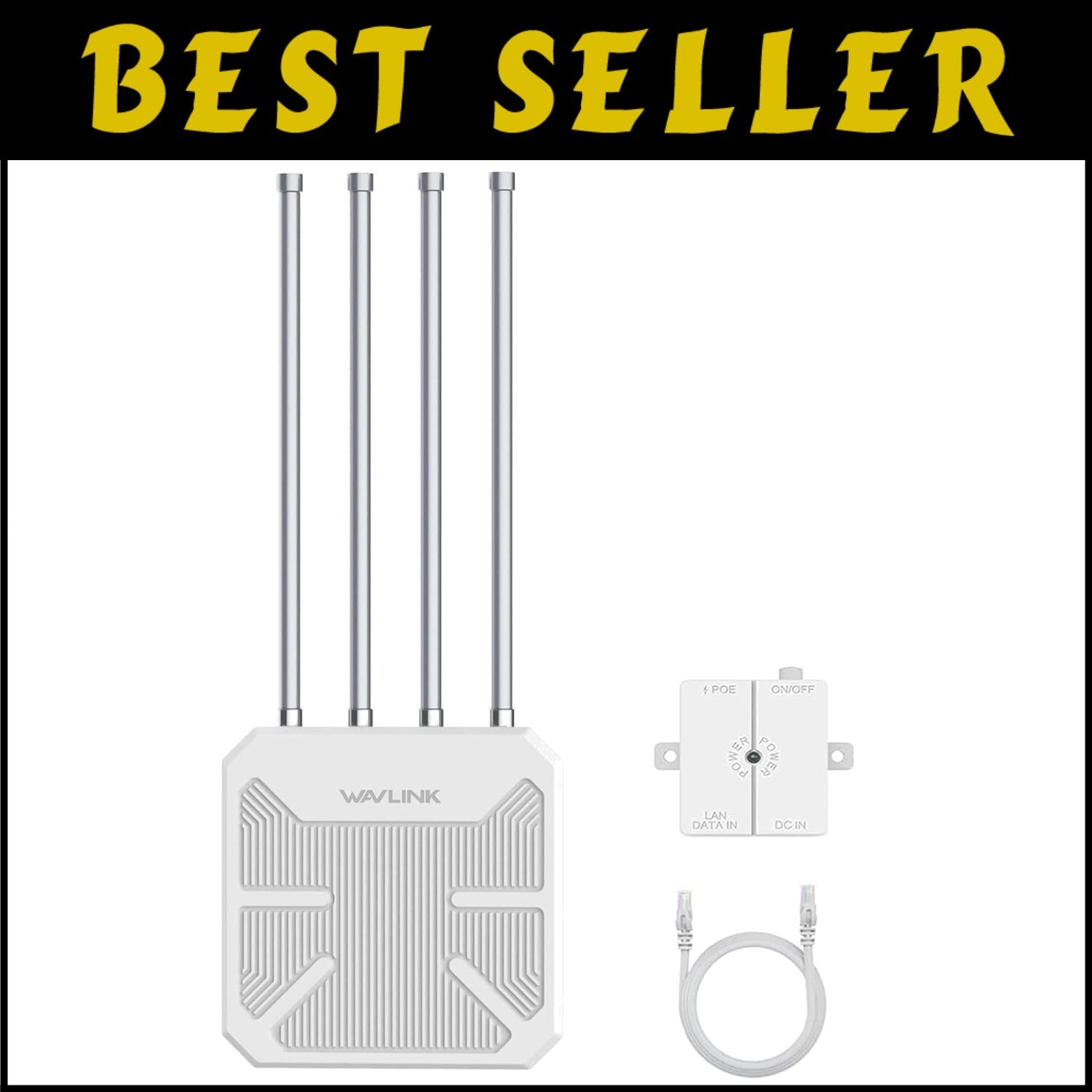 Durable AX3000 Outdoor WiFi 6 Extender - Seamless Roaming & Mesh Compatibility