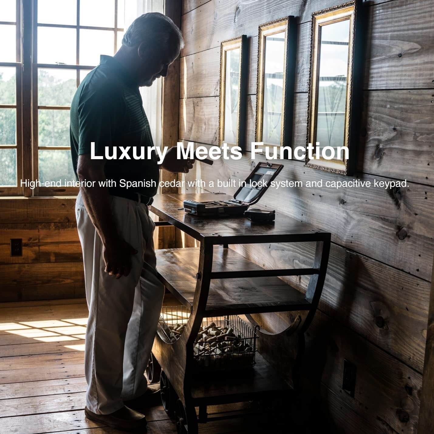 Waterproof Portable Humidor with Electronic Lock - Ultimate Travel Cigar Case