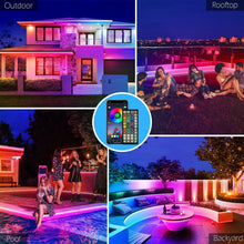 Load image into Gallery viewer, Multicolor 100FT Outdoor LED Strip Lights - Perfect for Celebrations &amp; Events