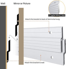Load image into Gallery viewer, Versatile 30-Inch French Cleat Hanger - Supports 200 lbs, Indoor &amp; Outdoor Use