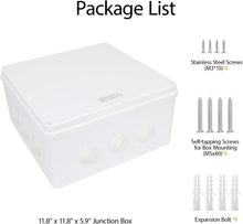 Load image into Gallery viewer, Electrical Junction Box with IP65 Rating - Compact 11.8" x 11.8" for Any Project
