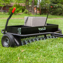 Load image into Gallery viewer, All-Steel 40-Inch Tow Behind Lawn Aerator Spreader with Universal Hitch &amp; Weight